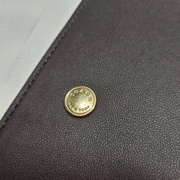 Coach Signature Canvas Notebook Cover Planner Binder Brown Khaki Snap Closure - Picture 10 of 10